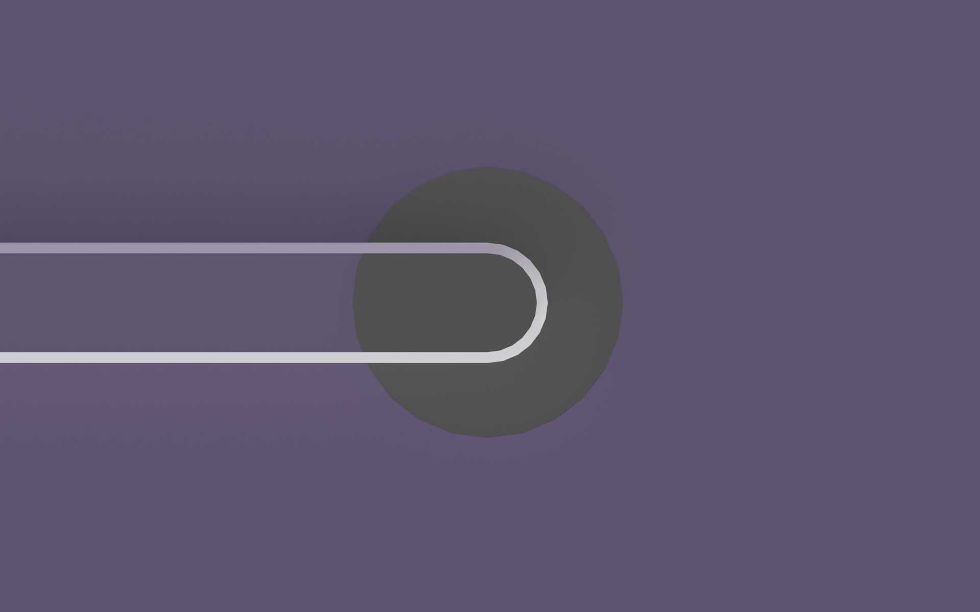 Close-up of the through hole in the cap. The through hole is offset by 250 µm from the edge of a molded microfeature.
