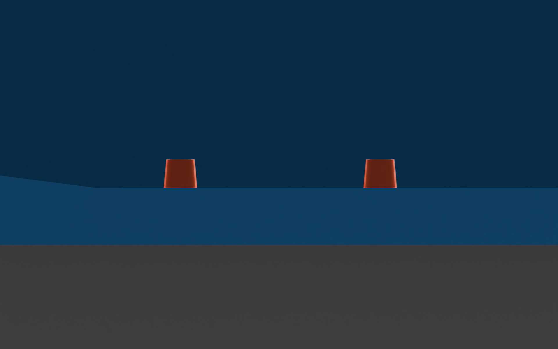 Close-up of multiple wells with at least a 250 µm gap between them.